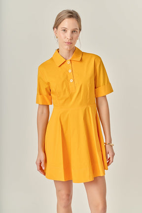 ENGLISH FACTORY - Cotton Shirt Mini Dress - DRESSES available at Objectrare
