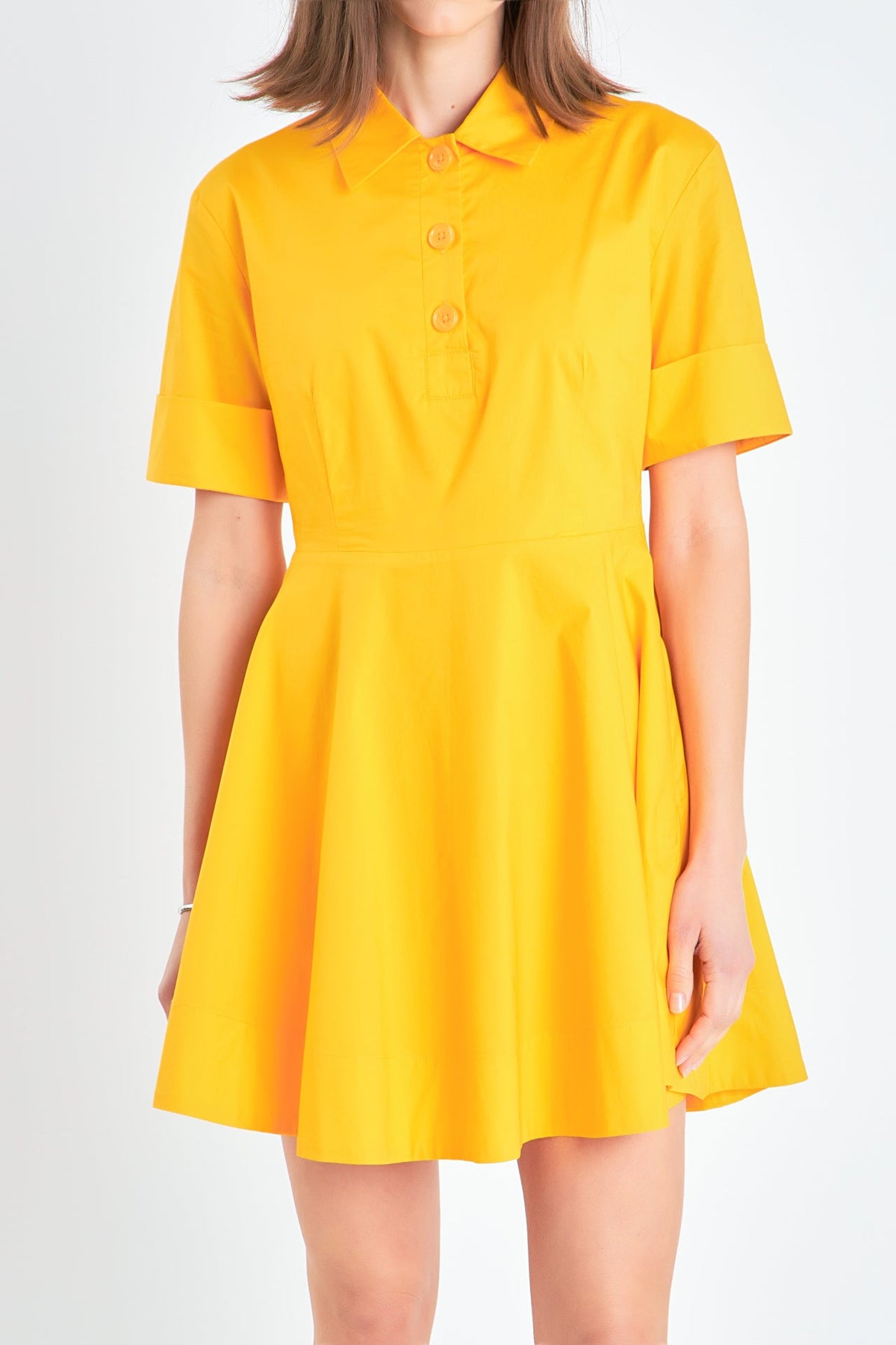 ENGLISH FACTORY - Cotton Shirt Mini Dress - DRESSES available at Objectrare