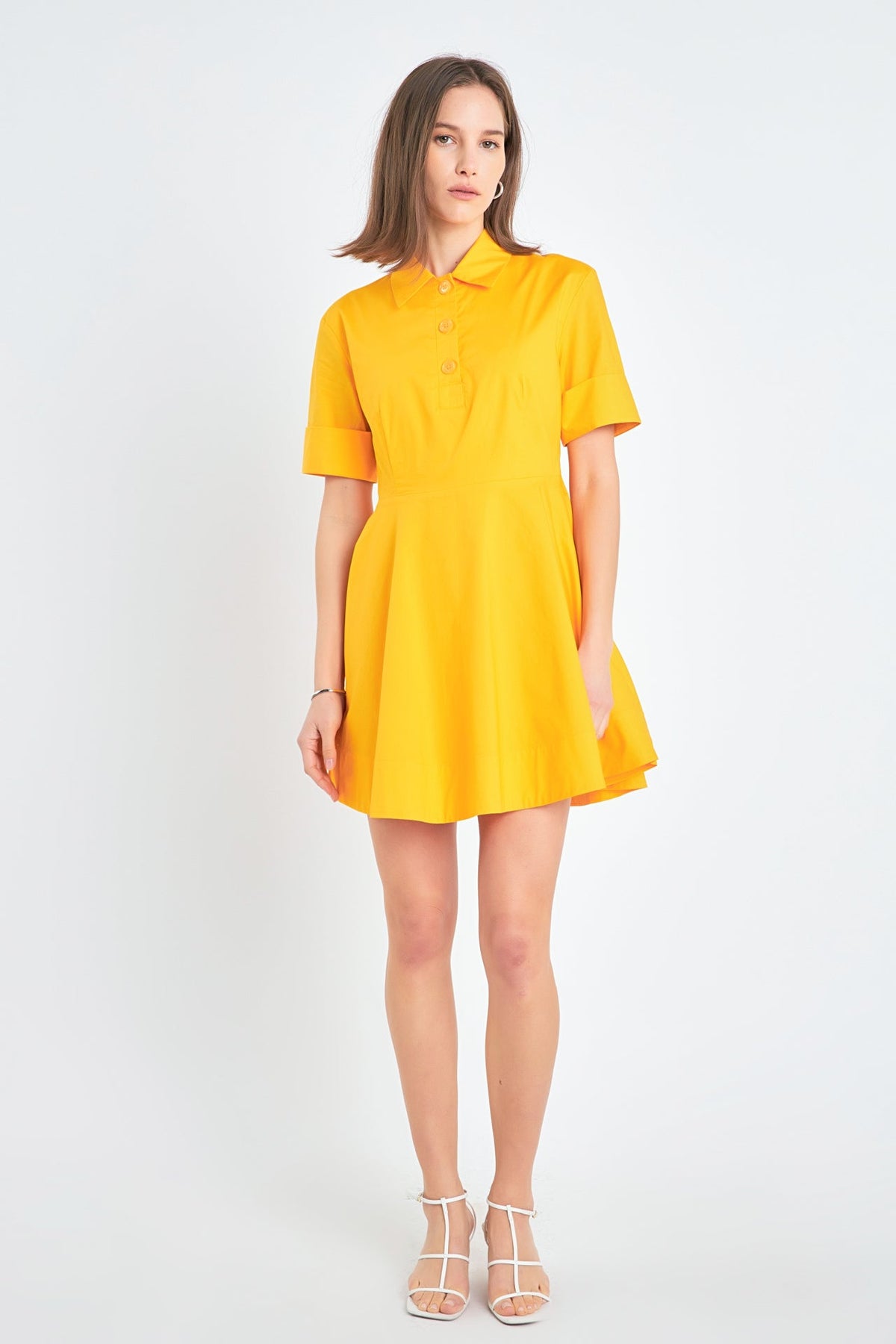 ENGLISH FACTORY - Cotton Shirt Mini Dress - DRESSES available at Objectrare