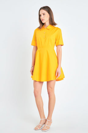 ENGLISH FACTORY - English Factory - Cotton Shirt Mini Dress - DRESSES available at Objectrare