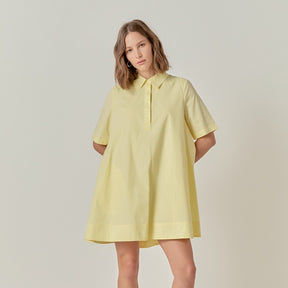 ENGLISH FACTORY - A-line Short Sleeve Shirt Dress - DRESSES available at Objectrare
