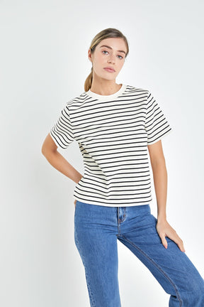 ENGLISH FACTORY - English Factory - Stripe T-shirt - T-SHIRTS available at Objectrare