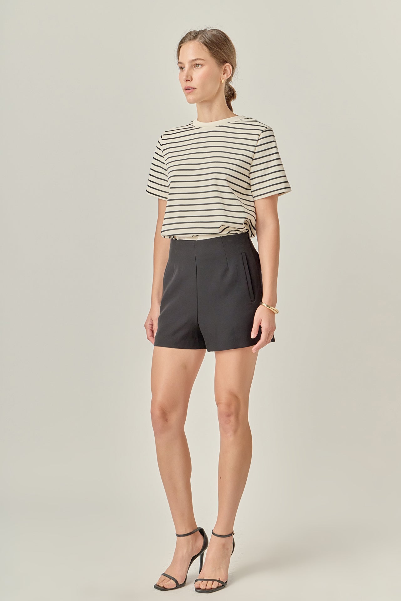 ENGLISH FACTORY - Black Stripe T-shirt - T-SHIRTS available at Objectrare