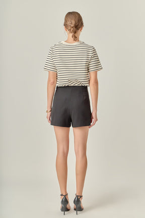 ENGLISH FACTORY - Black Stripe T-shirt - T-SHIRTS available at Objectrare