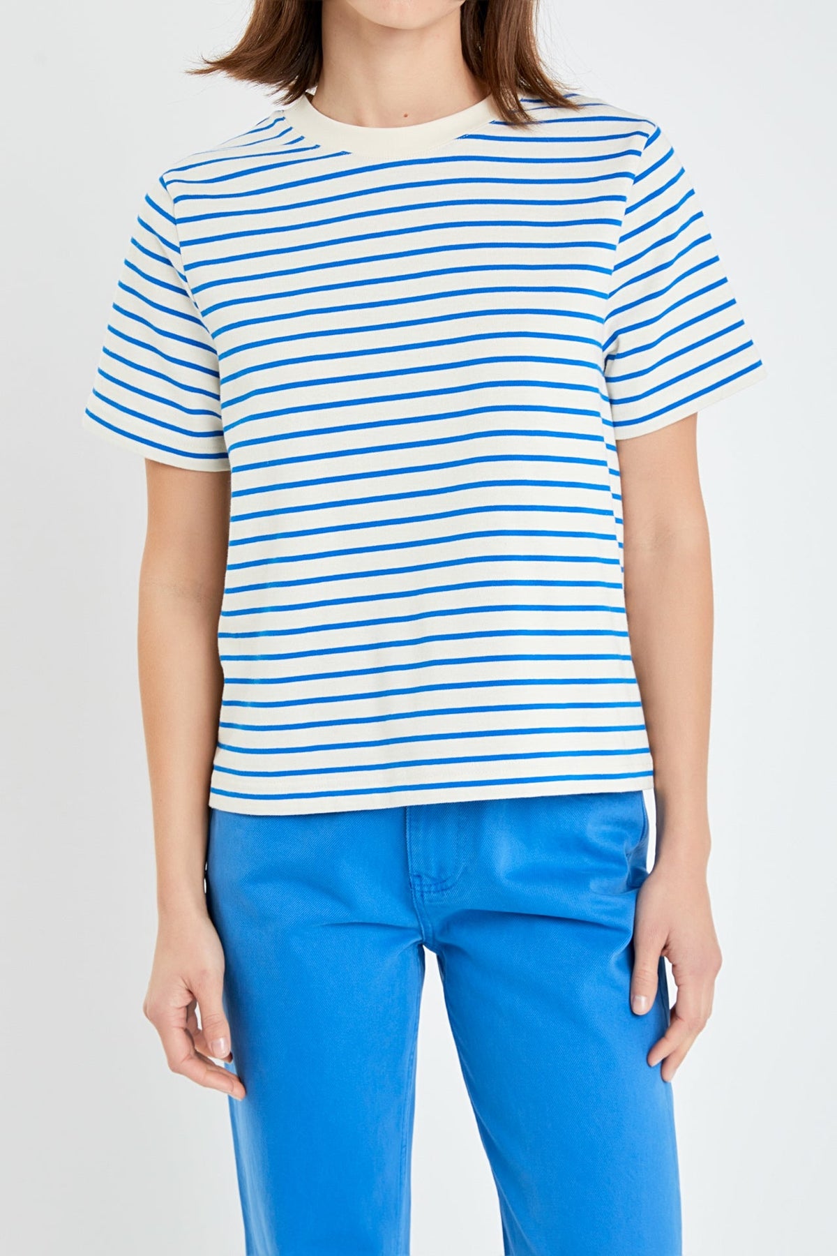 ENGLISH FACTORY - English Factory - Stripe Short Sleeves T-shirt - T-SHIRTS available at Objectrare