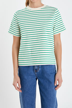 ENGLISH FACTORY - Stripe T-shirt - T-SHIRTS available at Objectrare
