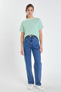 ENGLISH FACTORY - Stripe T-shirt - T-SHIRTS available at Objectrare