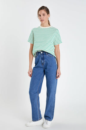 ENGLISH FACTORY - Stripe T-shirt - T-SHIRTS available at Objectrare