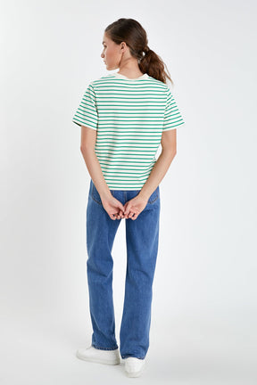 ENGLISH FACTORY - Stripe T-shirt - T-SHIRTS available at Objectrare