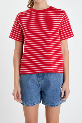 ENGLISH FACTORY - Striped Tee - T-SHIRTS available at Objectrare