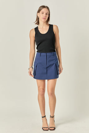 Pocket Detail Skort