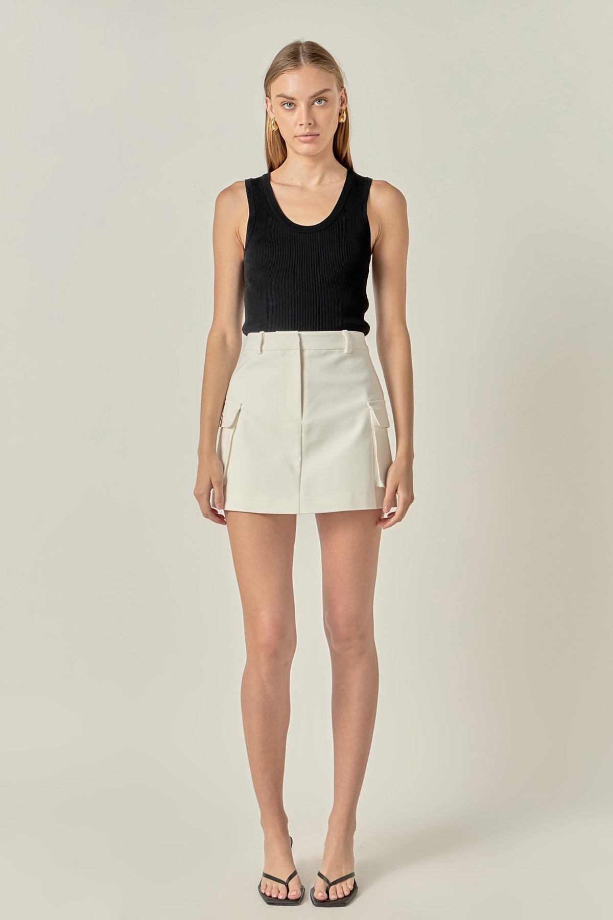 ENGLISH FACTORY - Pocket Detail Skort - SKORTS available at Objectrare