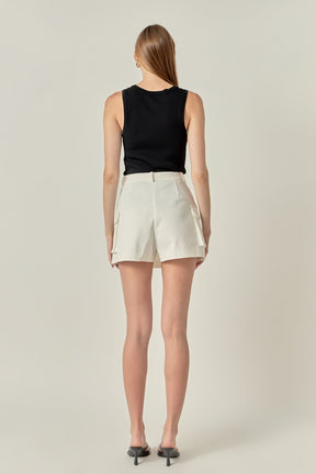 ENGLISH FACTORY - Pocket Detail Skort - SKORTS available at Objectrare