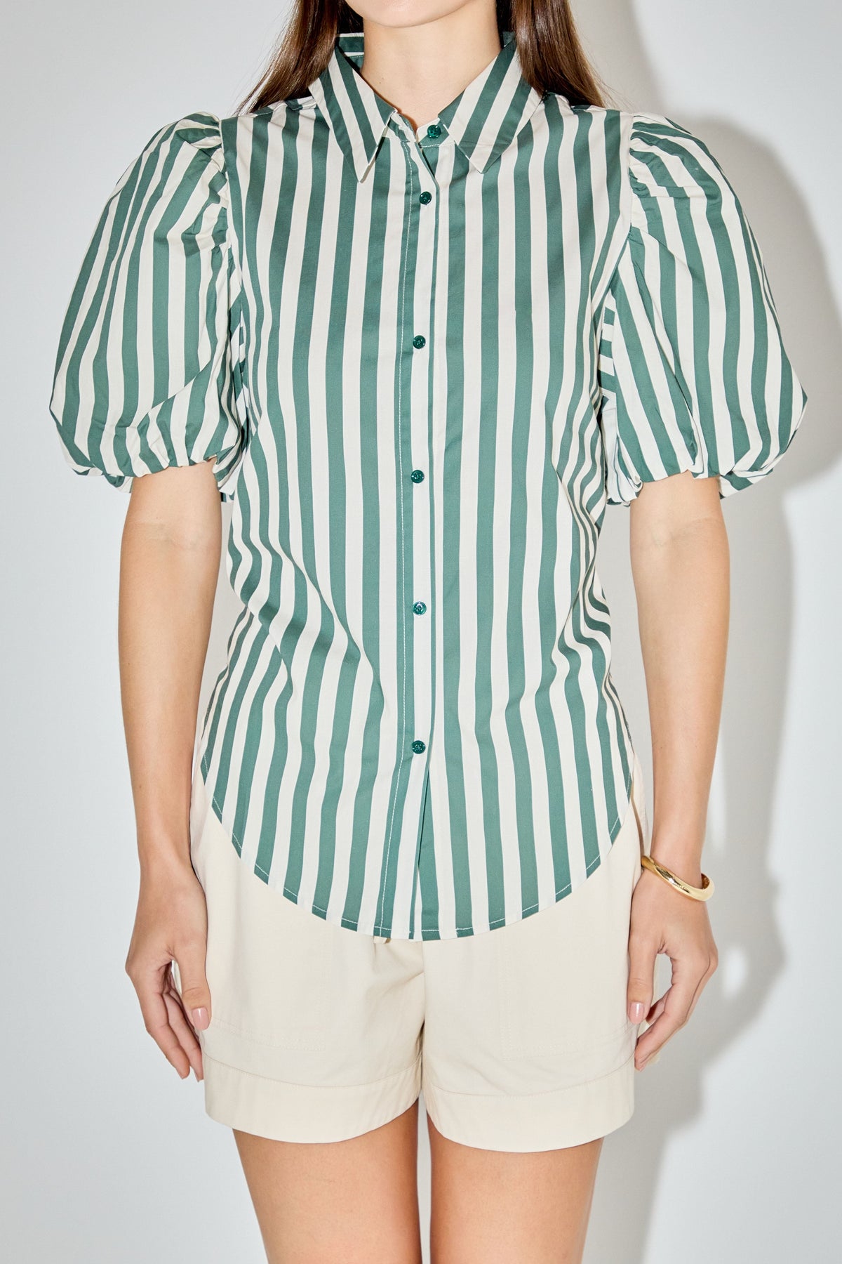 LA'VEN - Striped Shirt - TOPS available at Objectrare