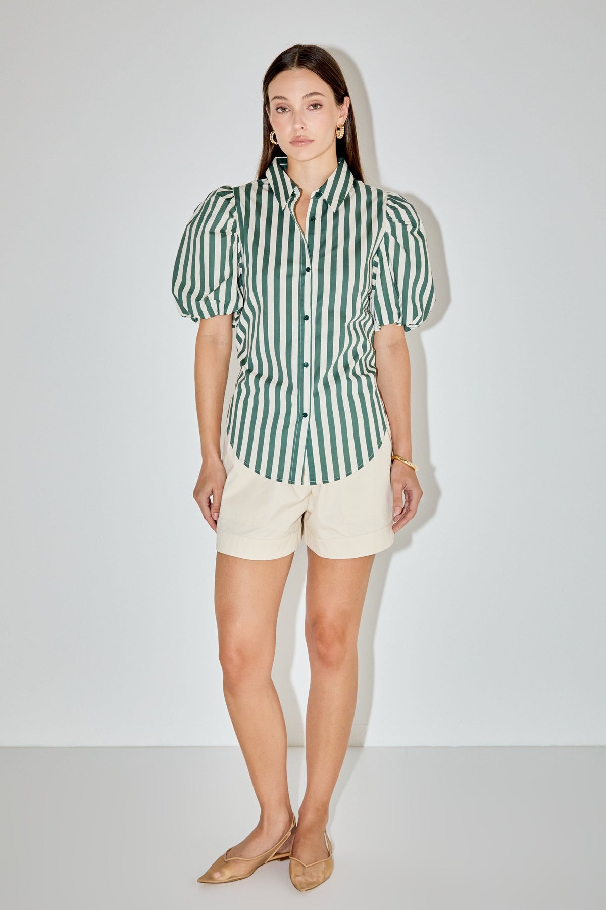 LA'VEN - Striped Shirt - TOPS available at Objectrare