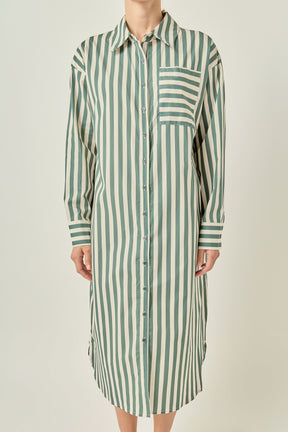 Striped Midi Dress