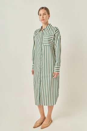 Striped Midi Dress