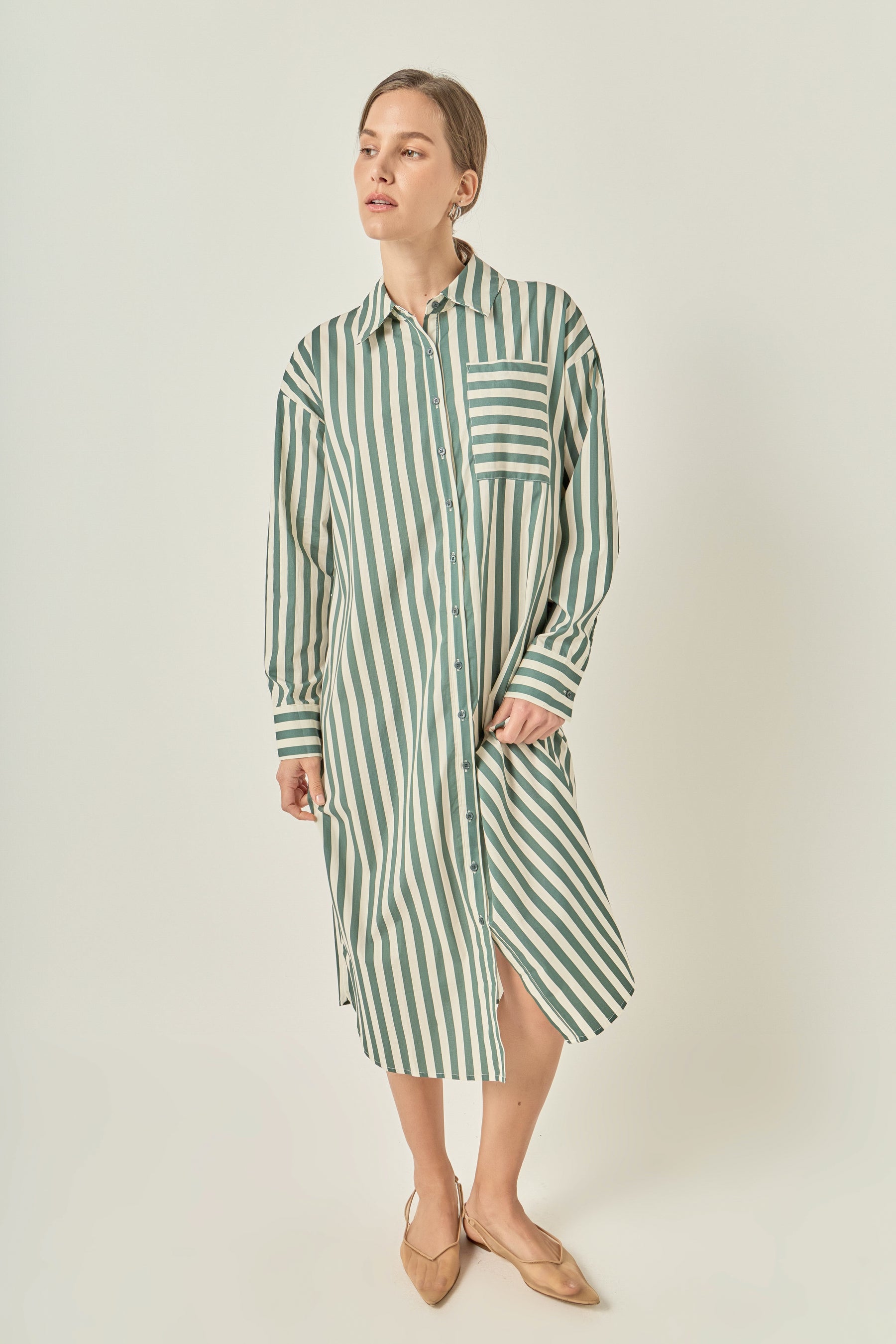Striped Midi Dress