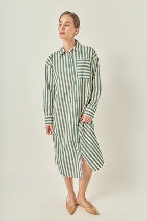 Striped Midi Dress