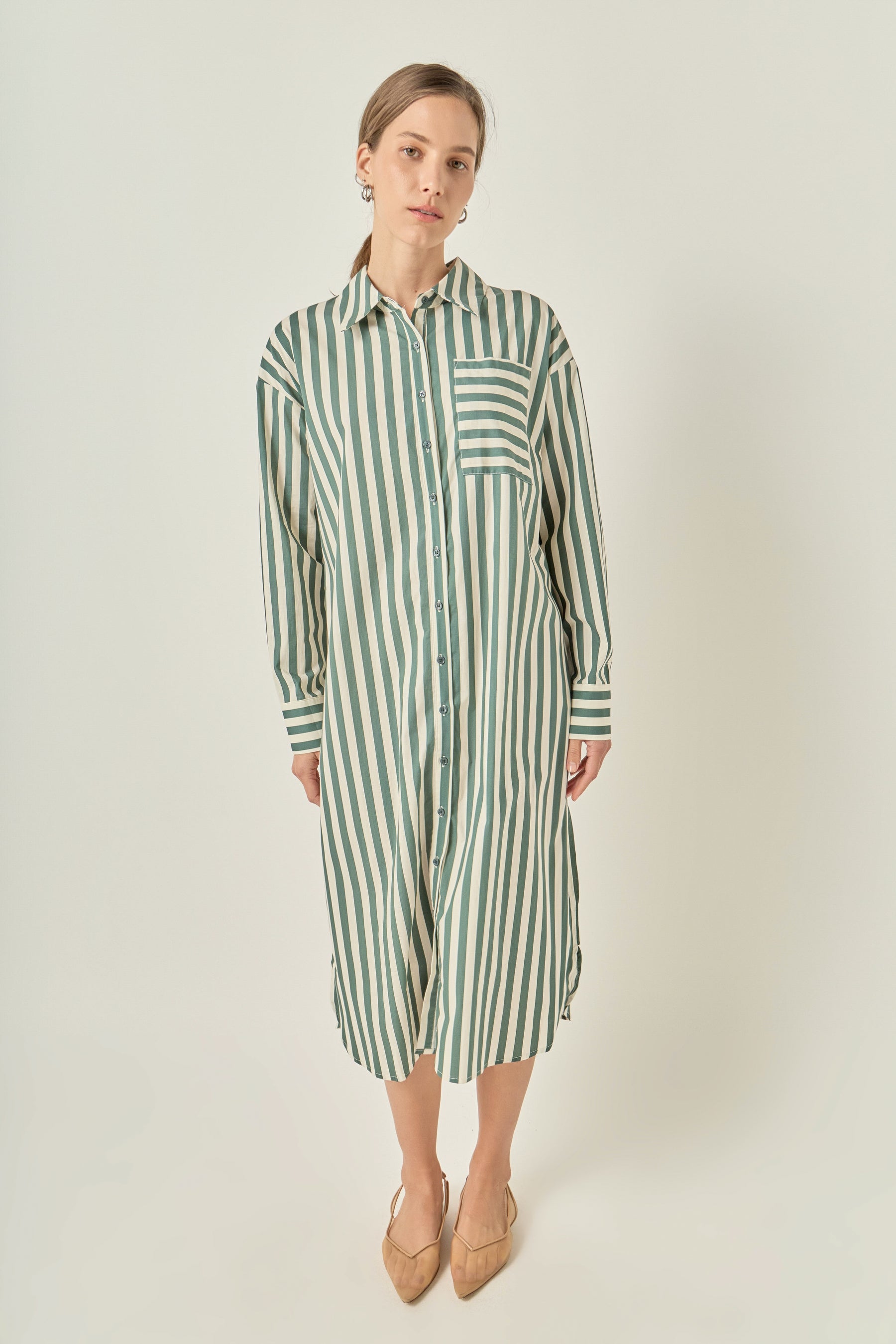 Striped Midi Dress