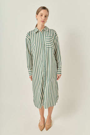 Striped Midi Dress