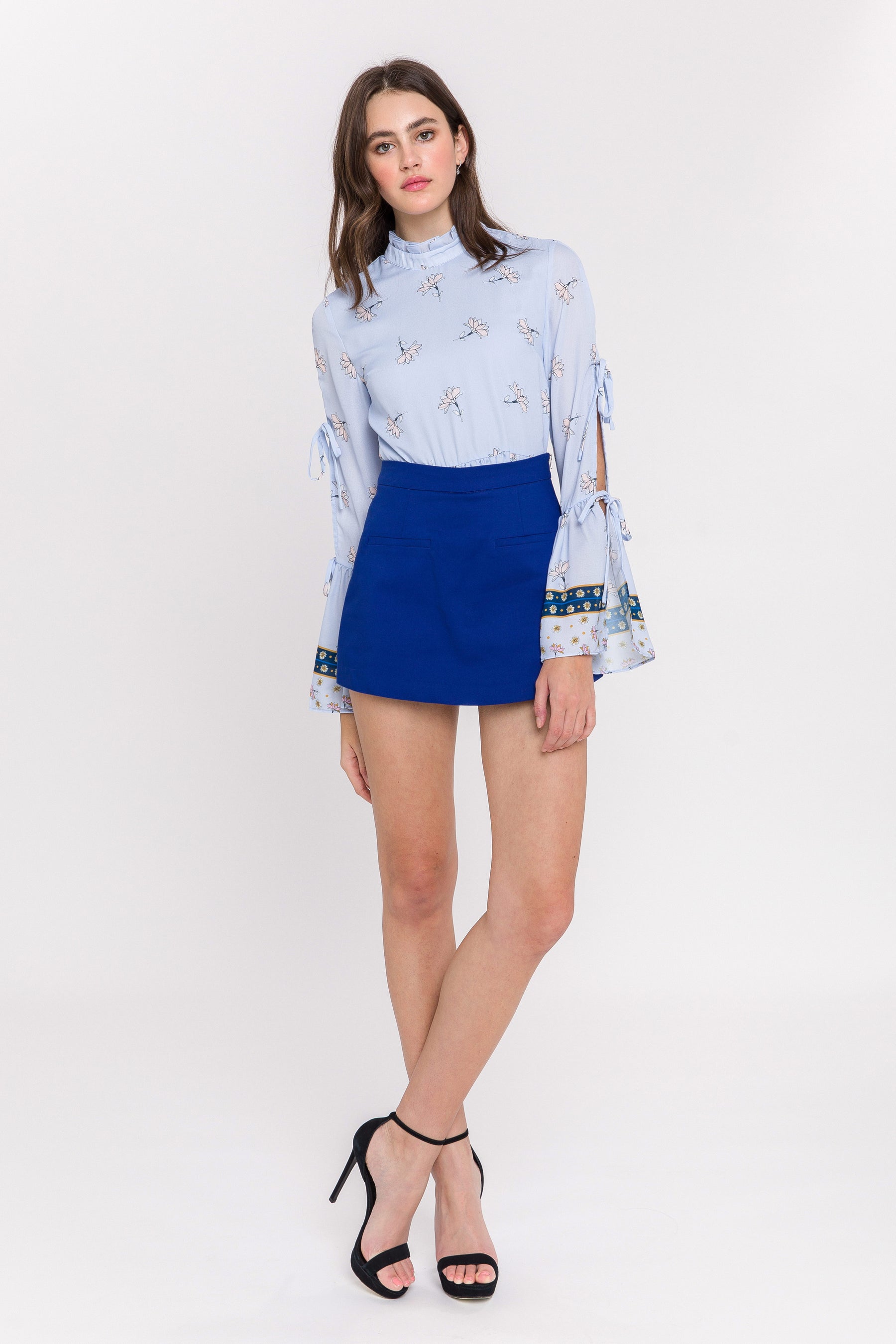 Front Welt Pockets Skort