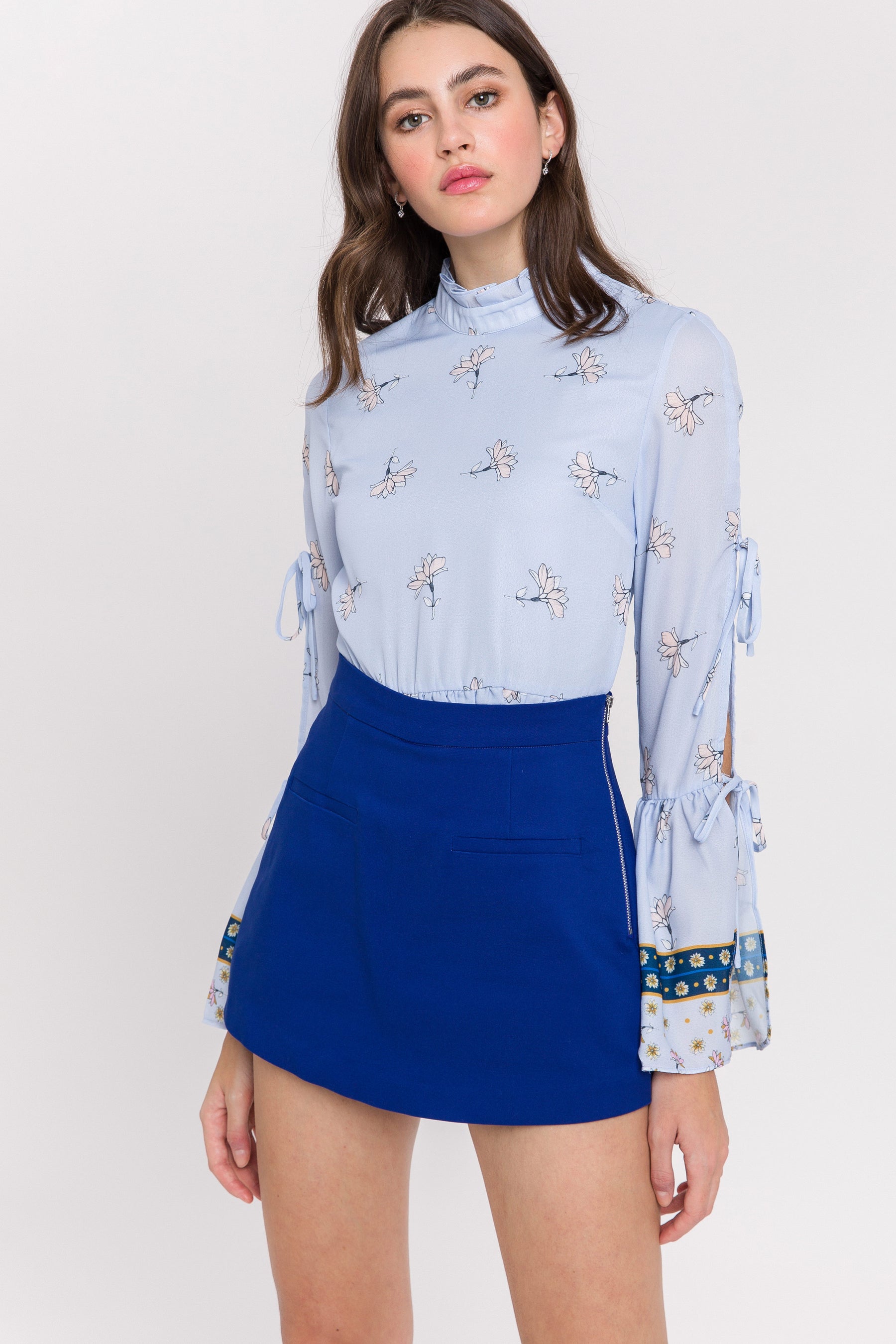 Front Welt Pockets Skort