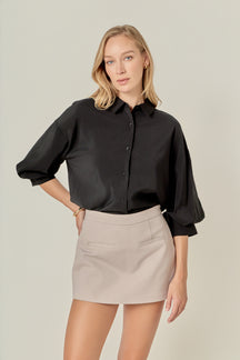 Front Welt Pockets Skort