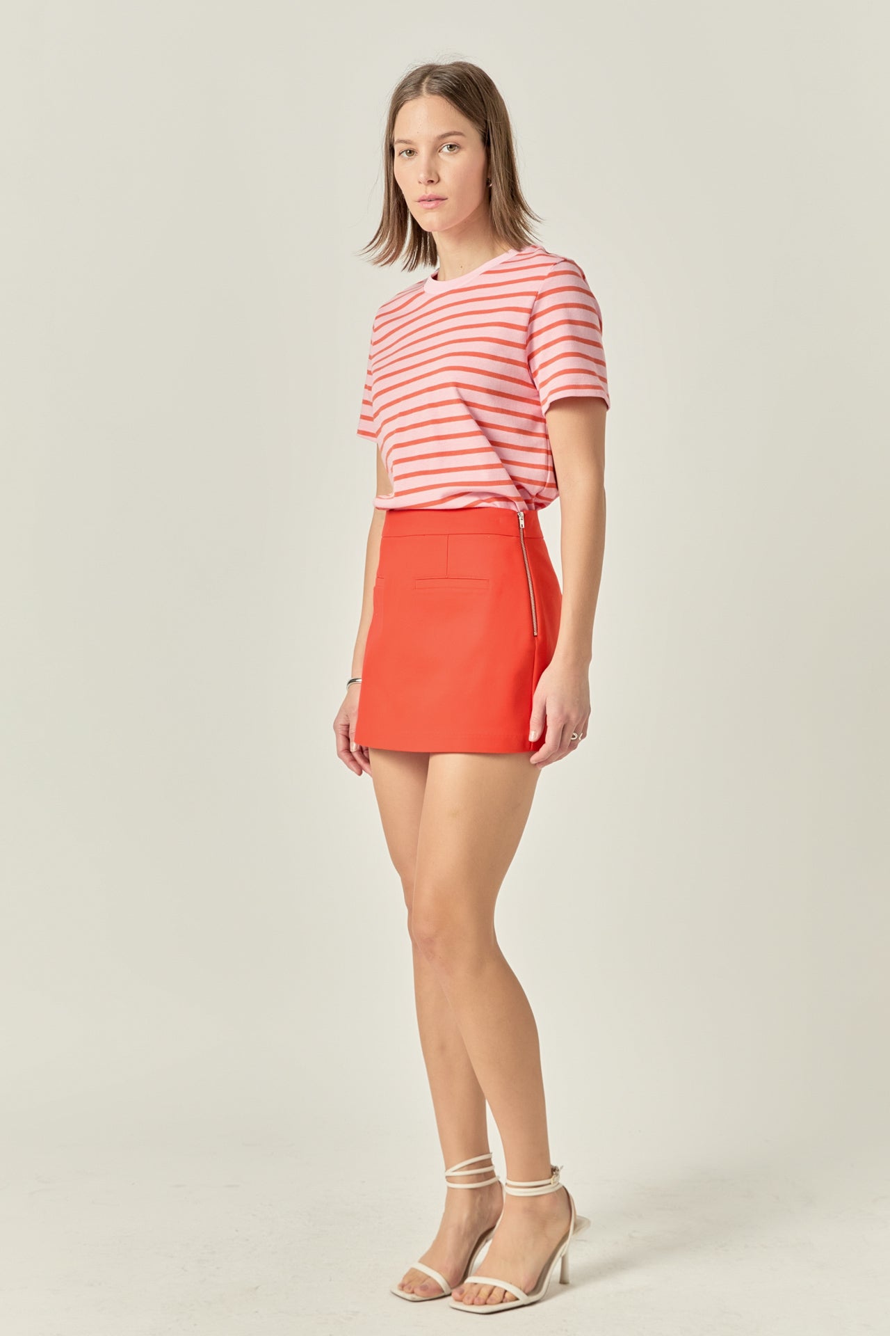 ENGLISH FACTORY - Front Welt Pockets Skort - SKORTS available at Objectrare