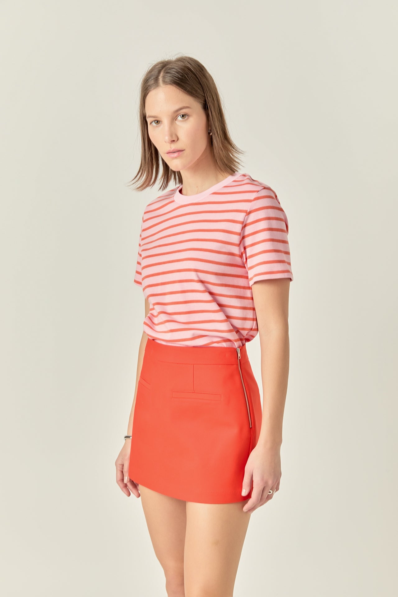 Front Welt Pockets Skort