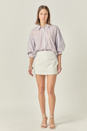 ENGLISH FACTORY - Front Welt Pockets Skort - SHORTS available at Objectrare