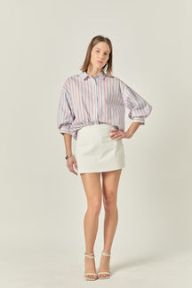 Front Welt Pockets Skort