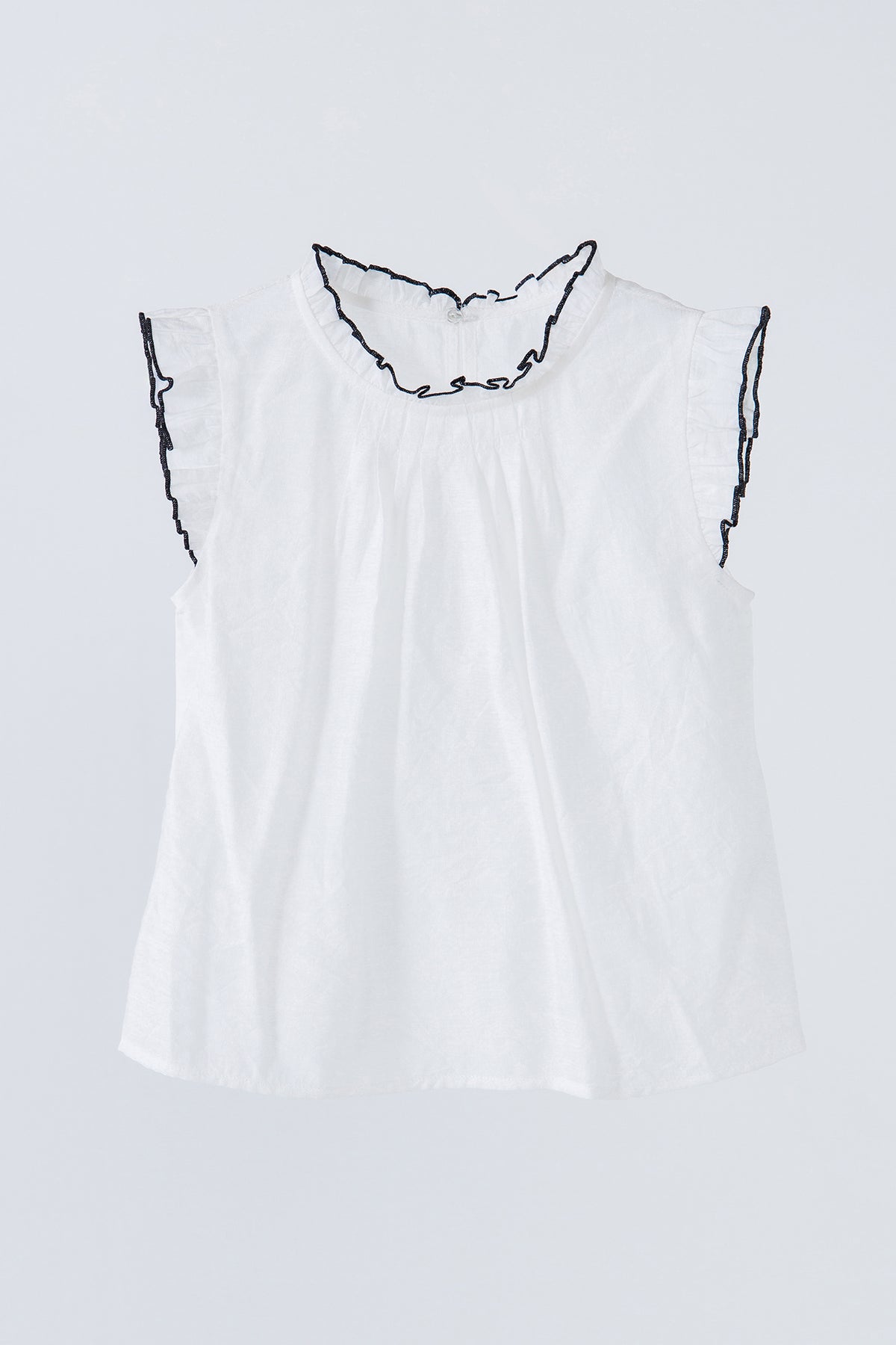 Contrast Stitch Sleeveless Top