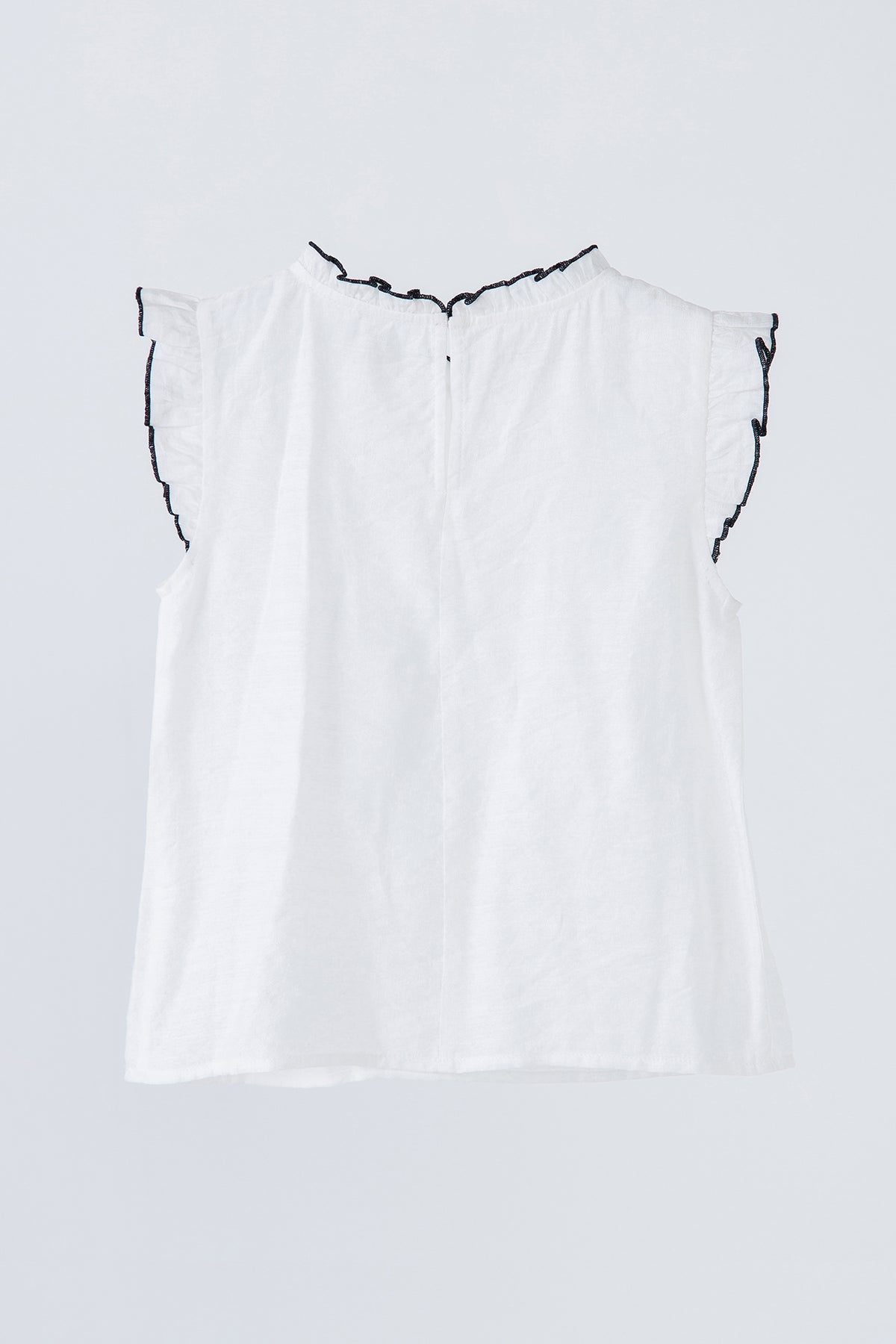 Contrast Stitch Sleeveless Top