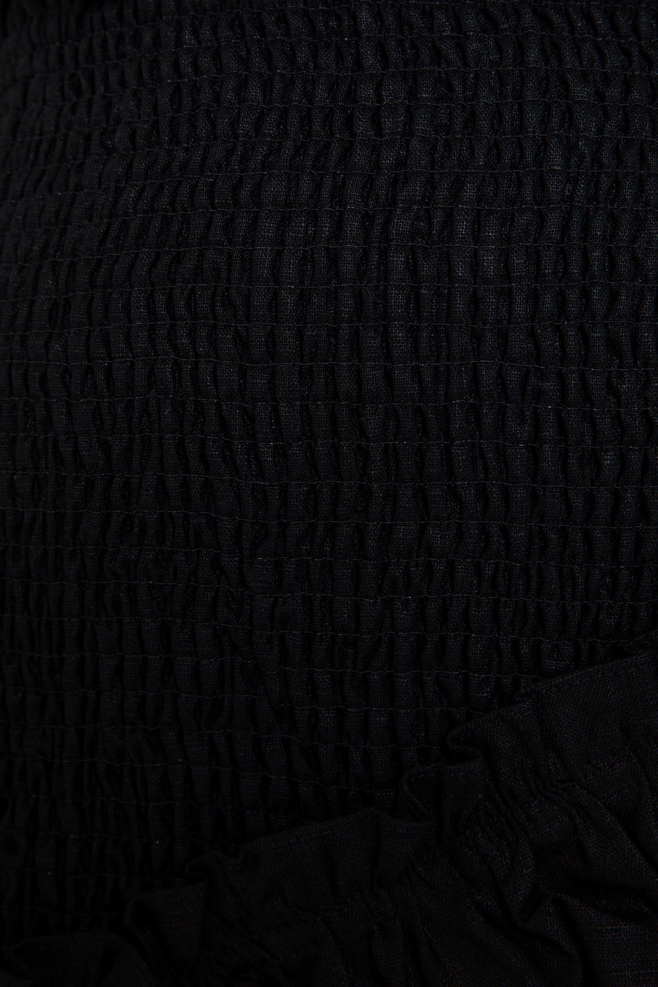 GREY LAB - Smocked Linen Skirt - SKIRTS available at Objectrare