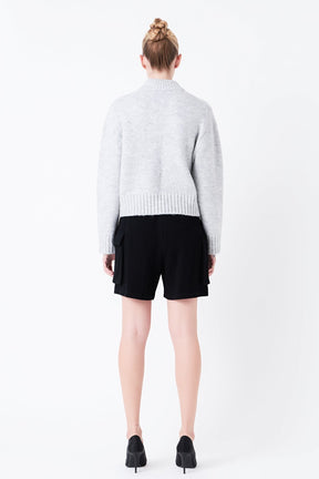 GREY LAB - Knit Shorts with Pockets - PANTS available at Objectrare