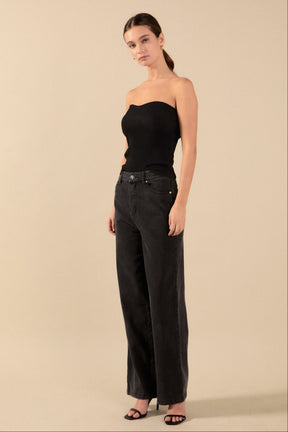 Hana Fitted Knit Tube Top