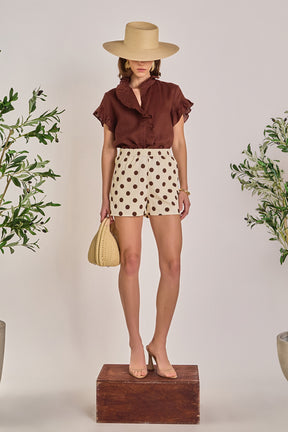 ENGLISH FACTORY - Linen Ruffle Shirt - SHIRTS & BLOUSES available at Objectrare