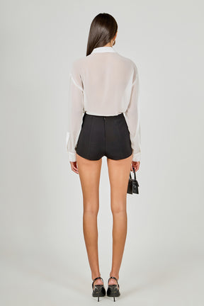 Floral Detail Shirt Blouse