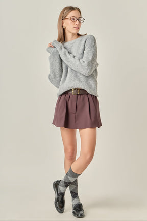 ENGLISH FACTORY - Cozy Roundneck Sweater - SWEATERS available at Objectrare