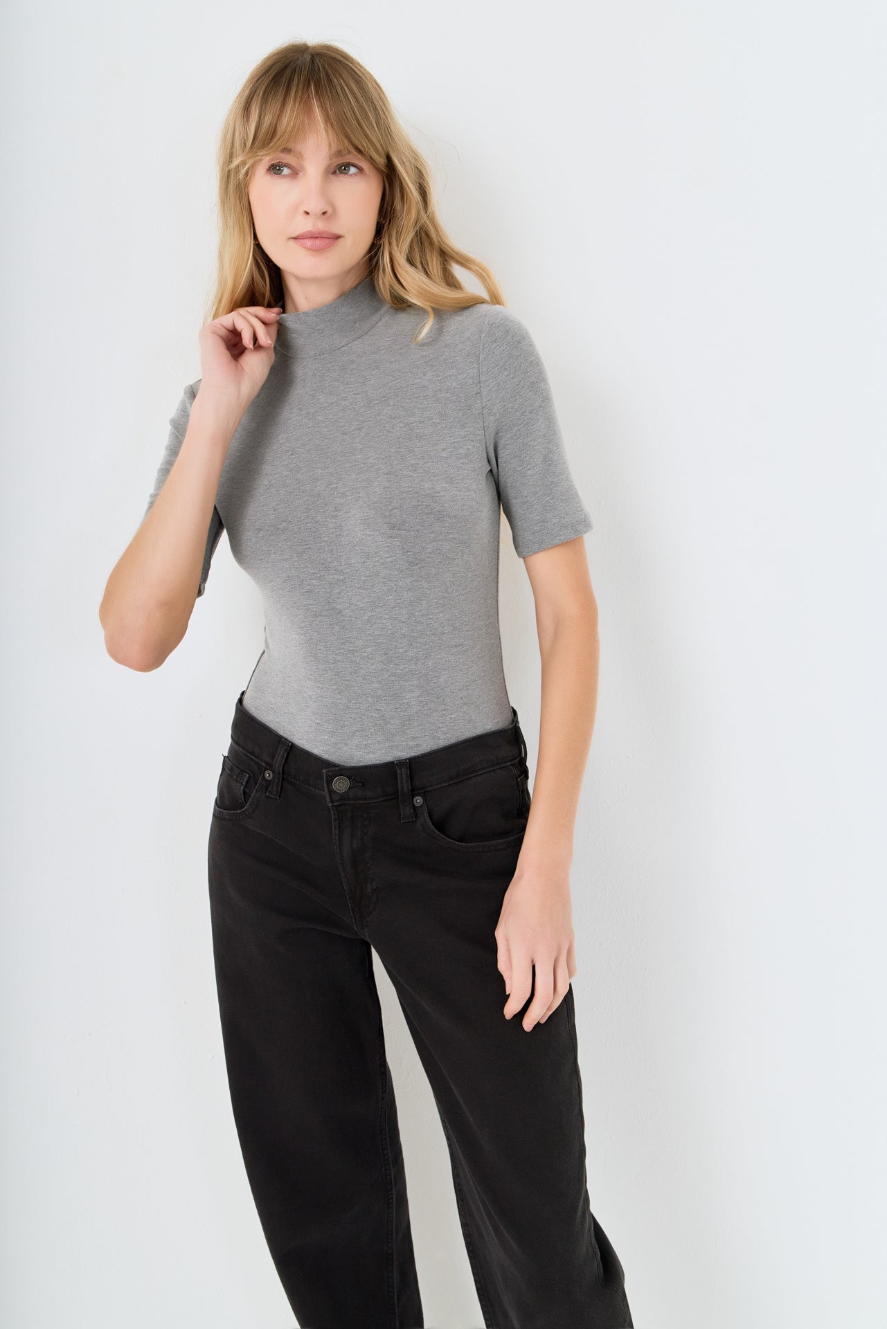 Soft Mock Neck Bodysuit