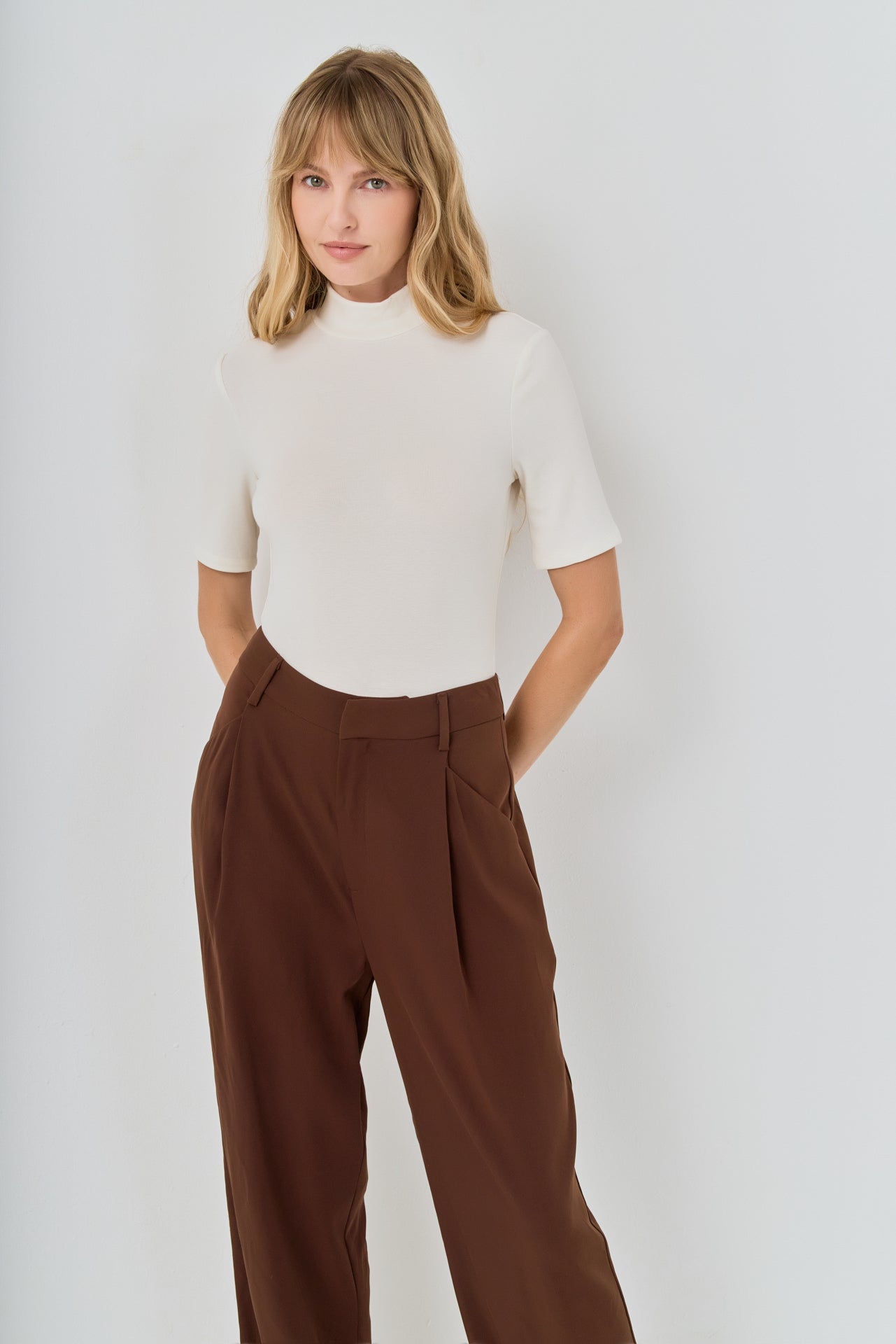 Soft Mock Neck Bodysuit
