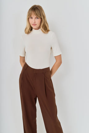 Soft Mock Neck Bodysuit