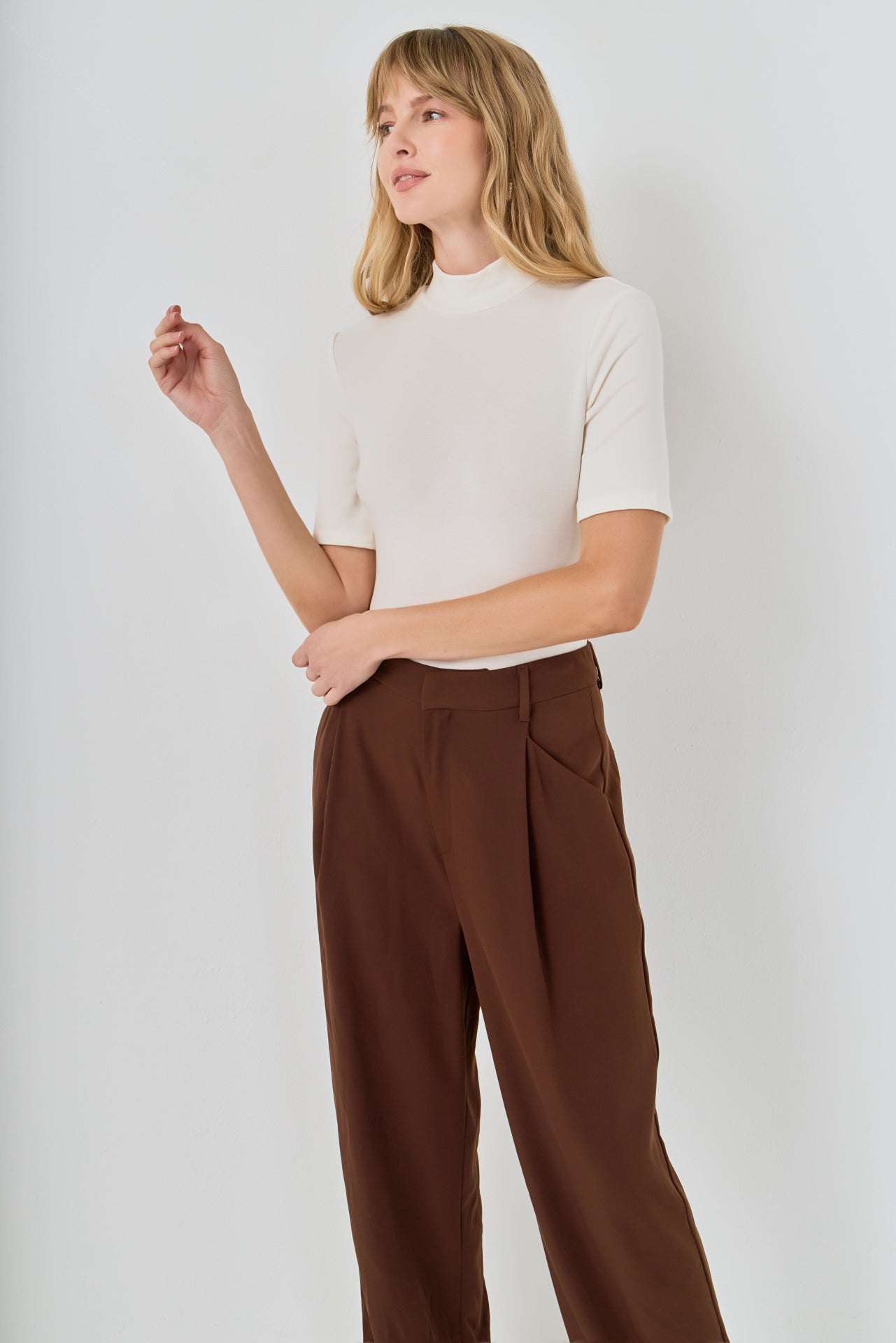 Soft Mock Neck Bodysuit