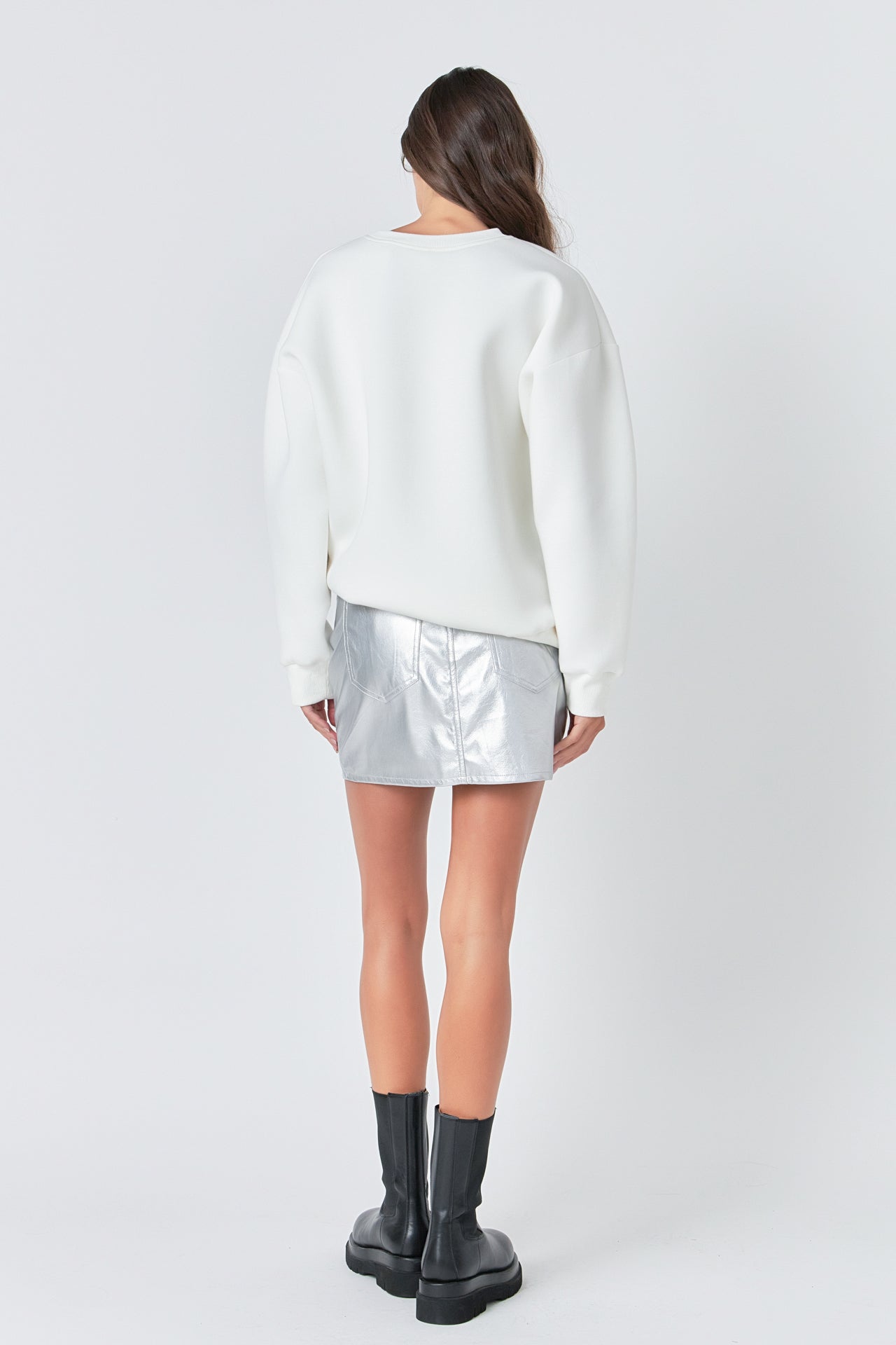 GREY LAB - Faux Leather Mini Skirt - SKIRTS available at Objectrare