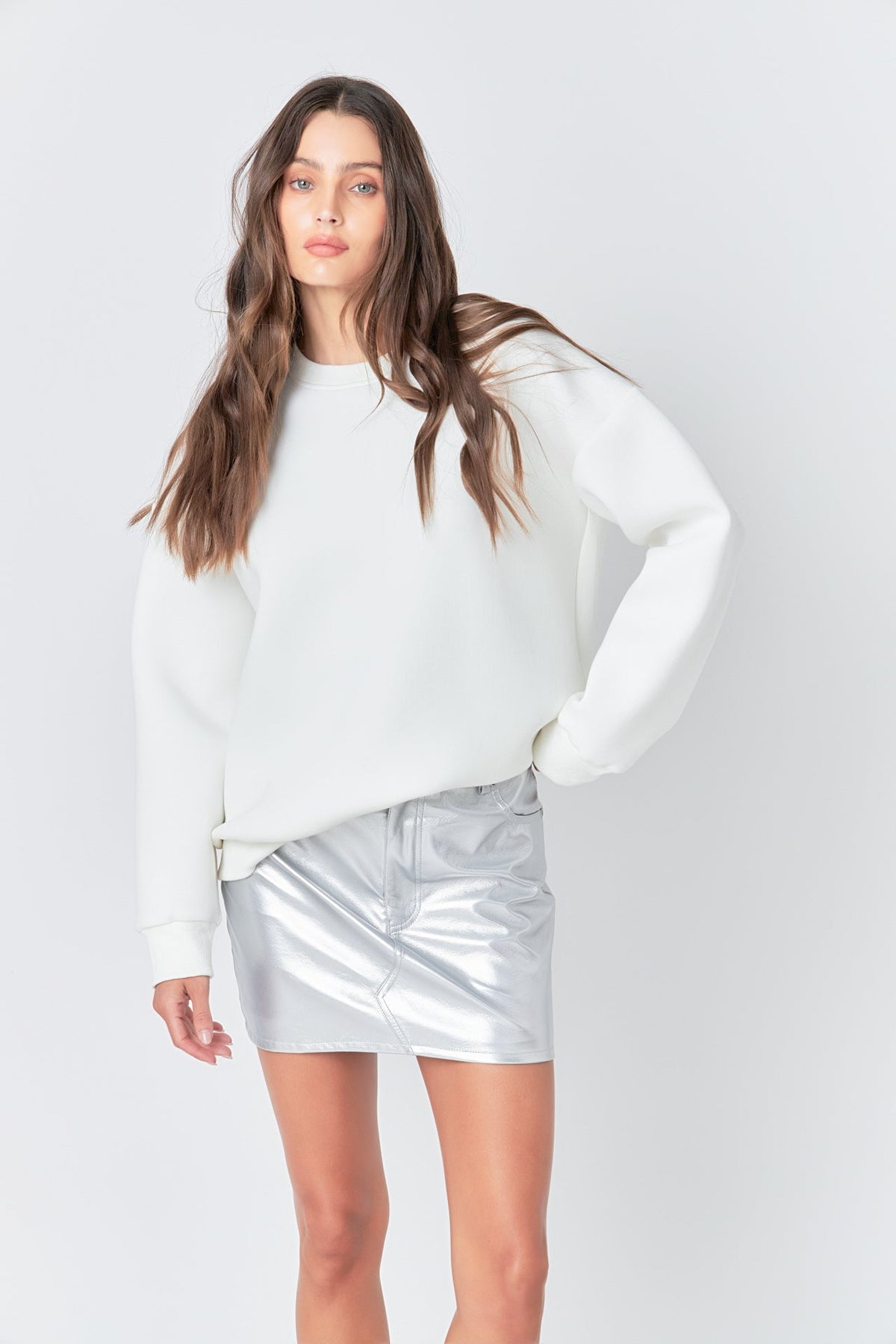 GREY LAB - Grey Lab - Faux Leather Mini Skirt - SKIRTS available at Objectrare