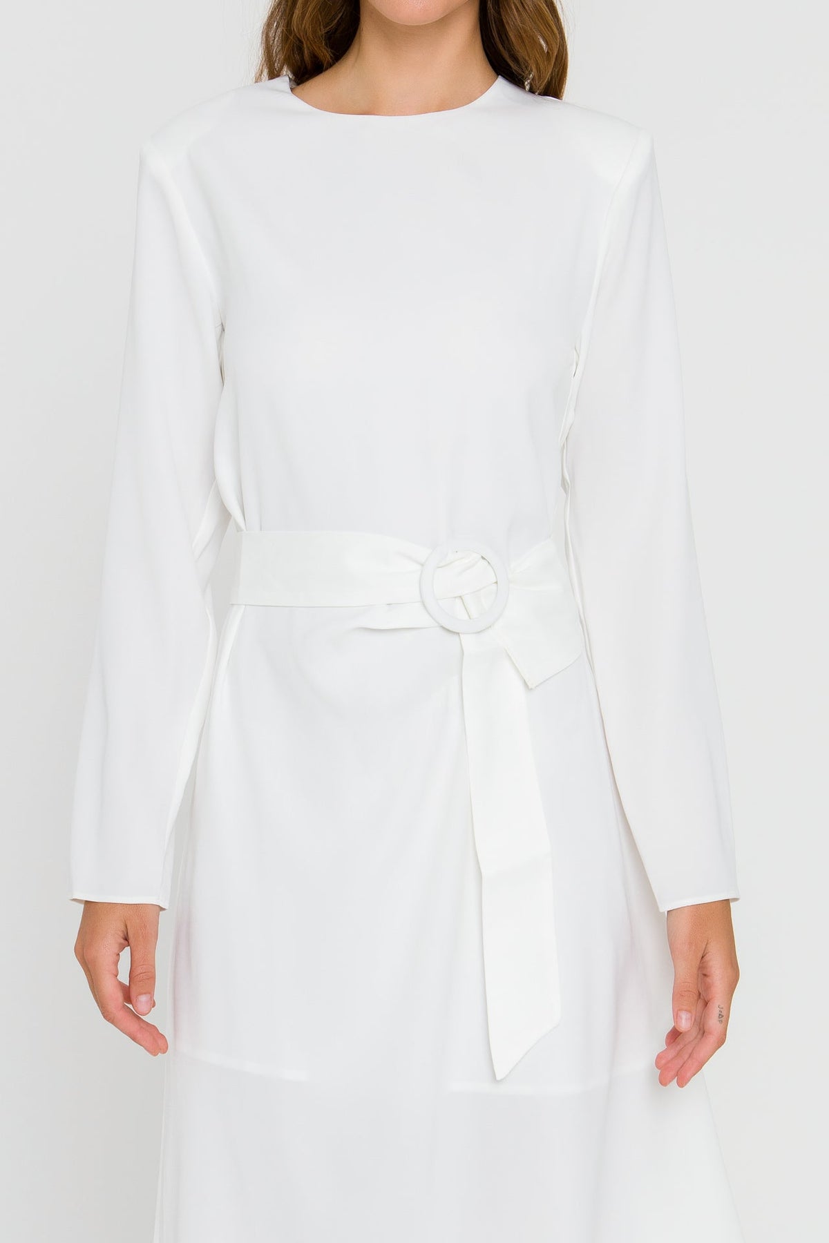 ENDLESS ROSE - Draped Dress With Belt - DRESSES available at Objectrare