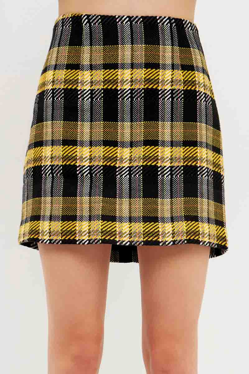 Plaid Mini Skirt