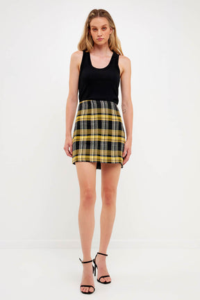 Plaid Mini Skirt