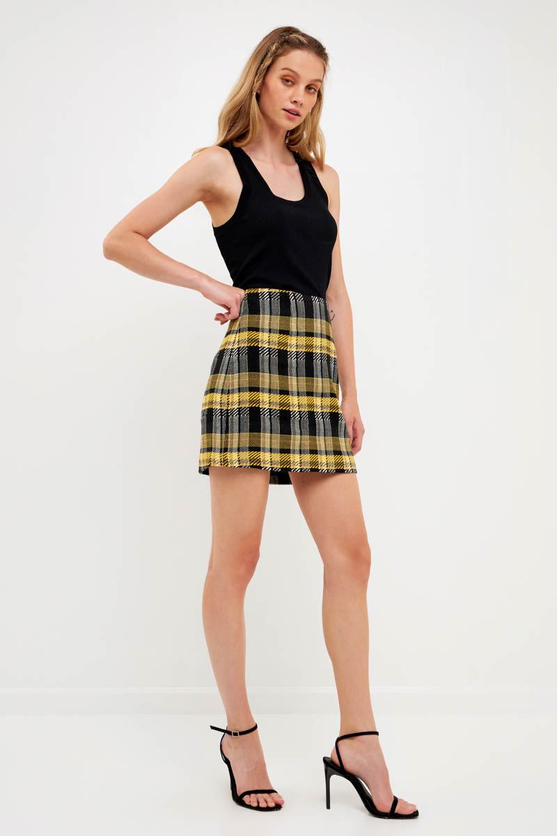 Plaid Mini Skirt